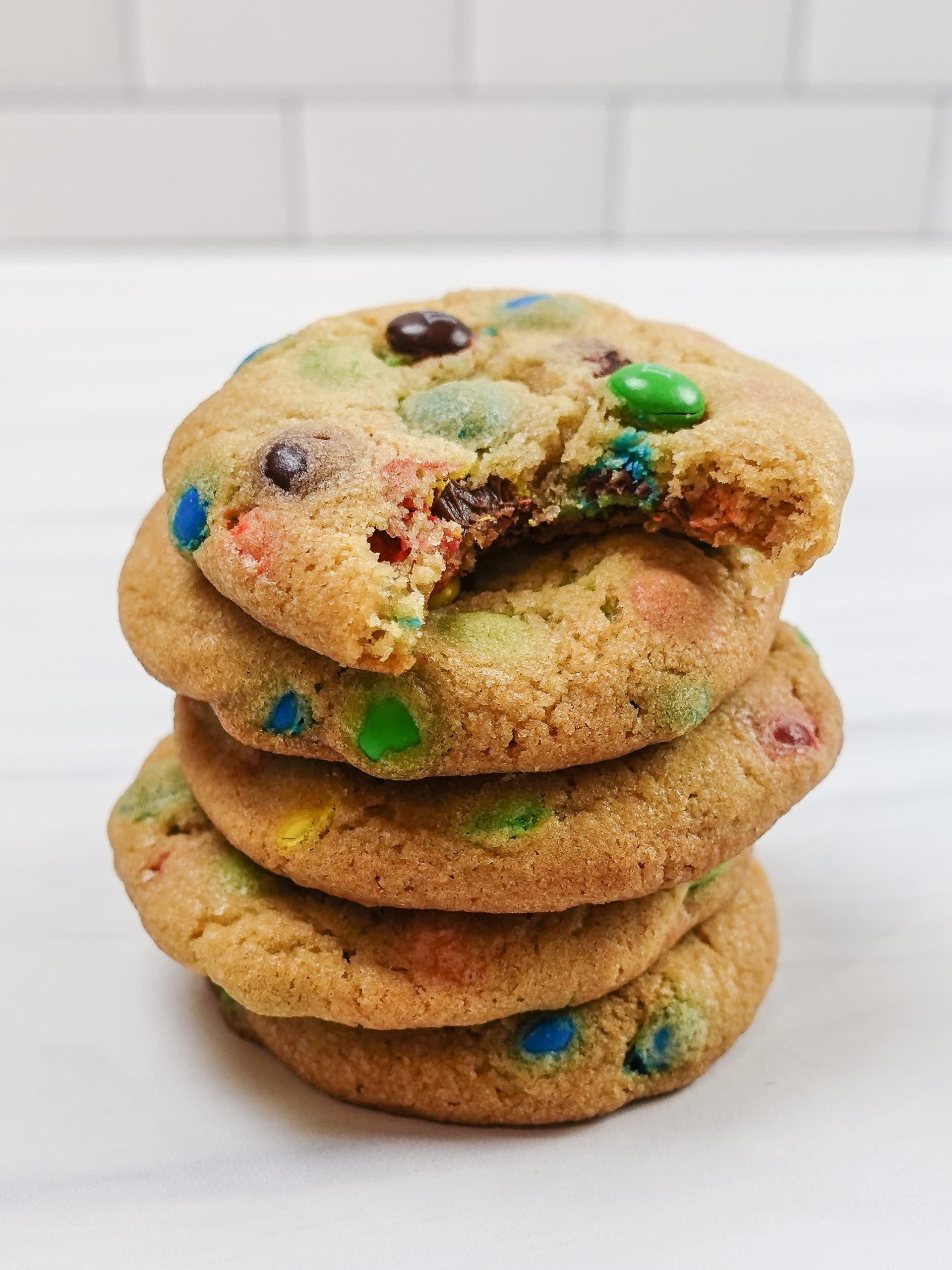 Super Soft and Chewy M&M Cookies - Brown Eyed Baker